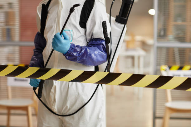 Professional Biohazard Cleanup technician working in Glennville, GA
